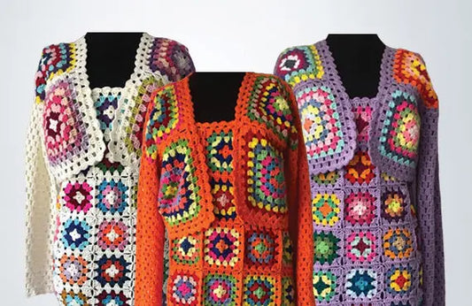 Love-for-Granny-Square-Our-Crochet-Artisans-Creativity-Proud-Crochet-Clothing-Manufacturer-of-Bharat Indeartisans